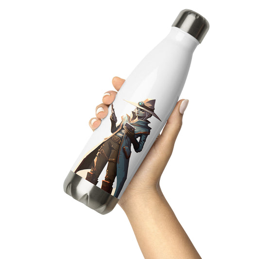 Valorant AI Comic Art (Cypher) - Stainless Steel Water Bottle